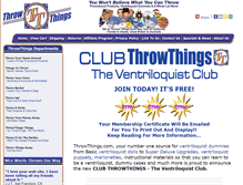 Tablet Screenshot of club.throwthings.com